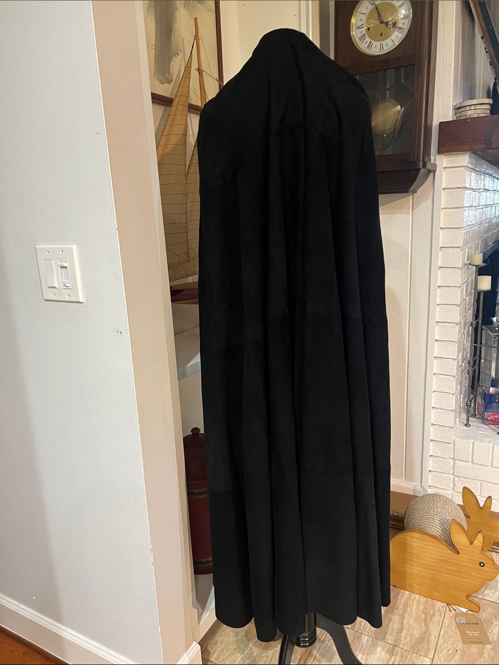 Spectacular Full-Length Suede Cape from Barcelona